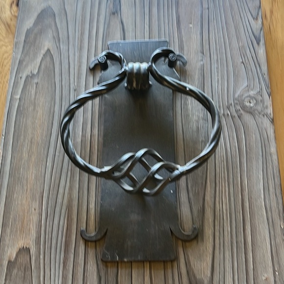 2 wooden and metal vintage wall decor - Picture 3 of 4